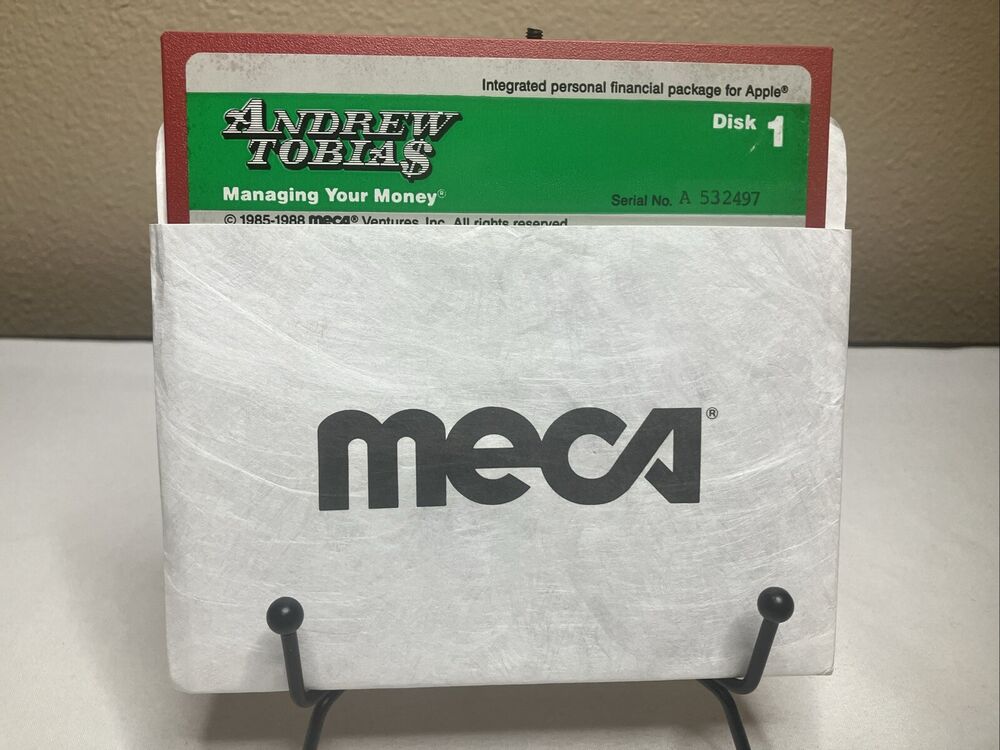 Vintage Andrew Tobias Money Management Software Set for Apple IIe/IIc (1985-88)
