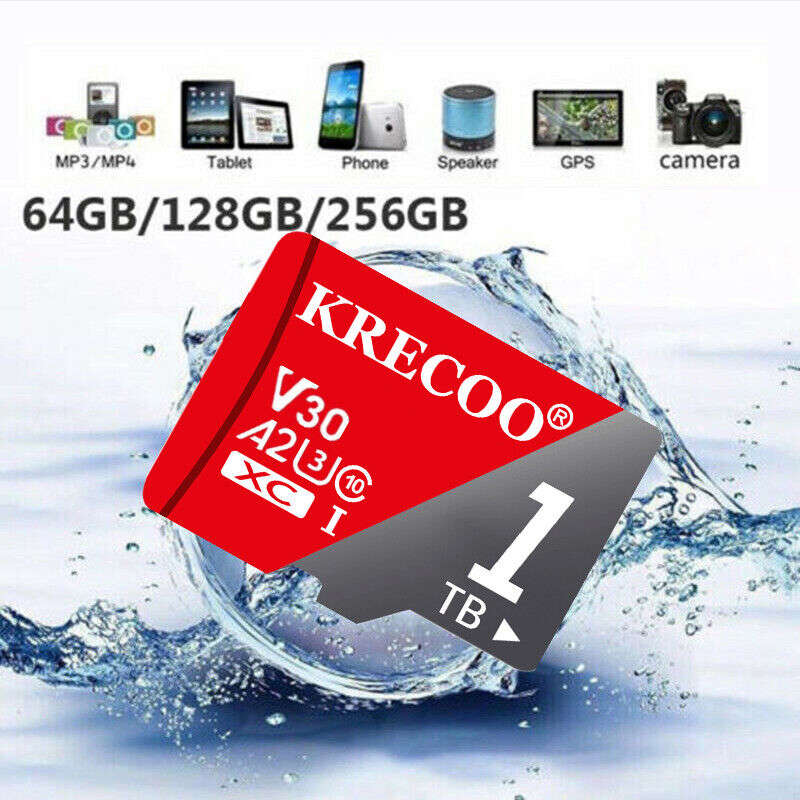 High-Speed Micro SD Card with Adapter - 128GB, 256GB, 1TB Options
