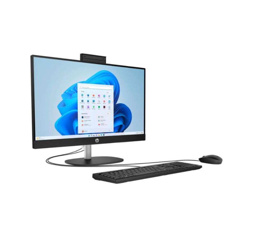 HP 23.8" Full HD All-in-One Desktop PC with AMD Ryzen 3, 8GB RAM, 512GB SSD