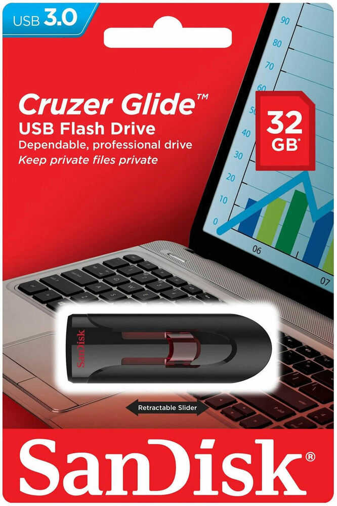 SanDisk Cruzer Glide USB 3.0 Flash Drive - High-Speed Storage