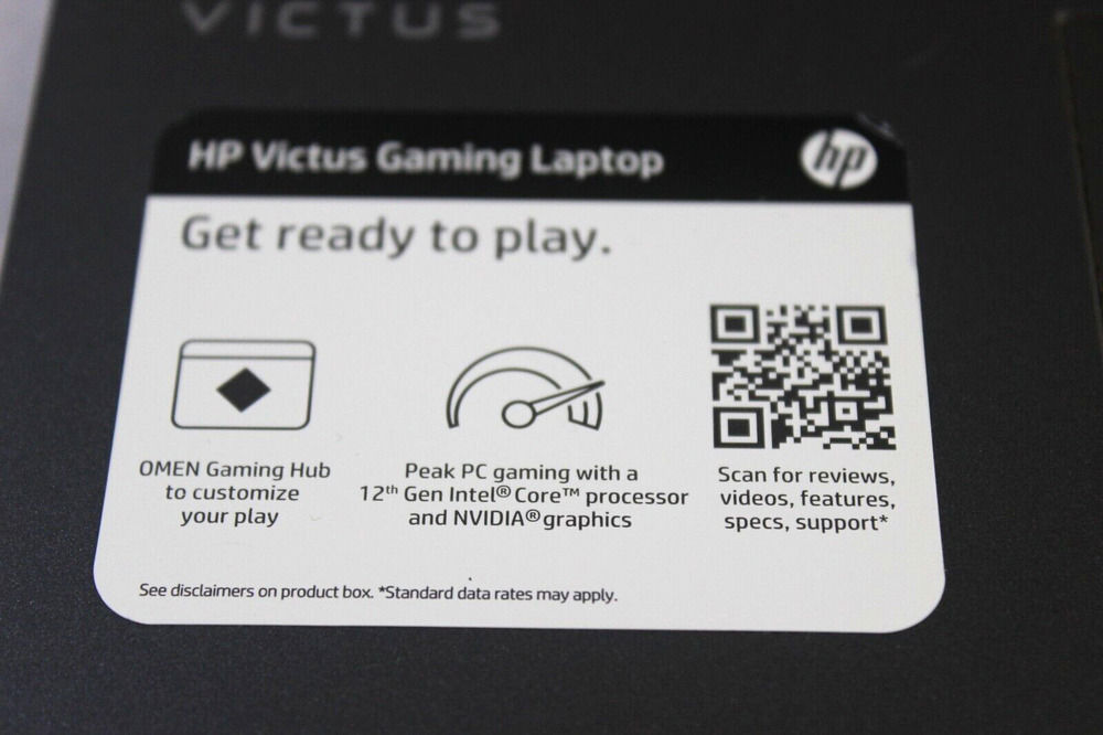 HP Victus B&O Gaming Laptop 15-fa0031dx with 12th Gen Intel i5