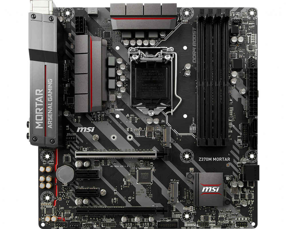 MSI Z370M MORTAR LGA 1151 Intel Z370 Micro ATX Motherboard