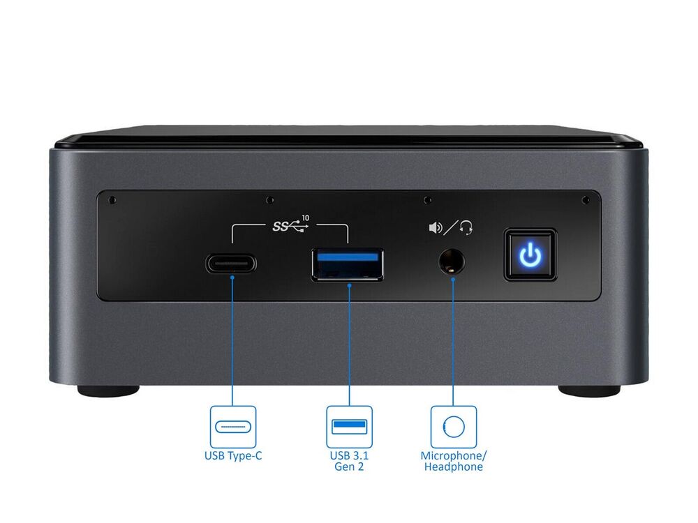Intel NUC10I7FNH Mini PC with Core i7-10710U, 32GB RAM, 1TB NVMe SSD