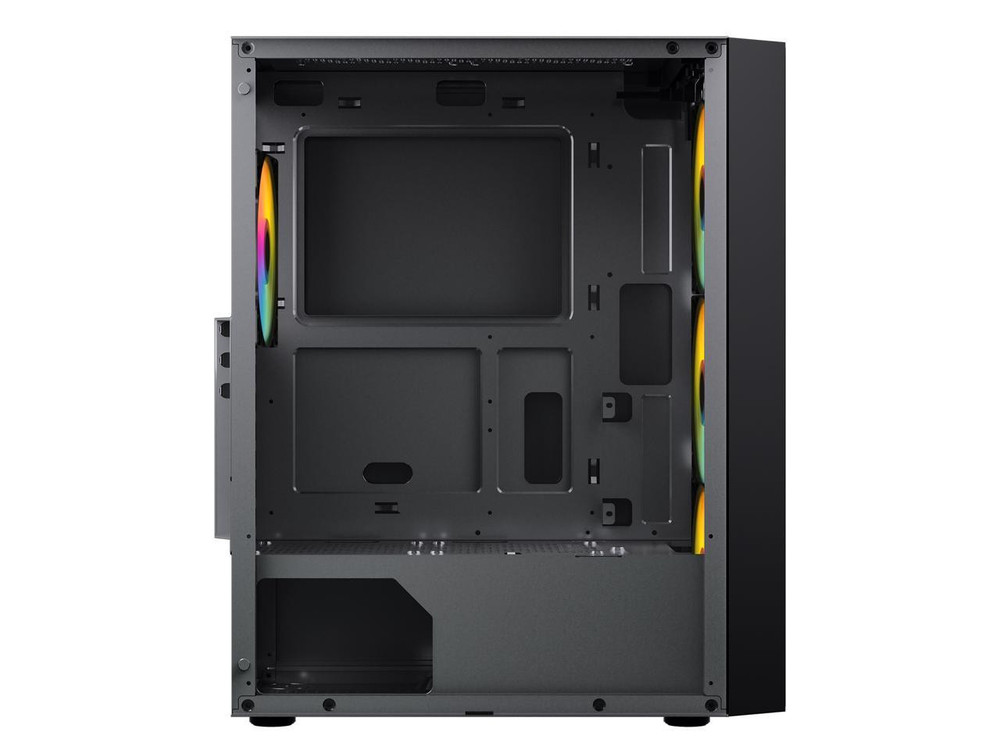 DIYPC Dragon Black Steel / Tempered Glass ATX Mid Tower Computer Case