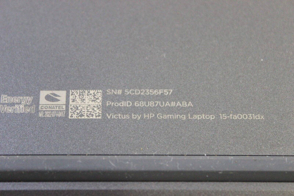 HP Victus B&O Gaming Laptop 15-fa0031dx with 12th Gen Intel i5