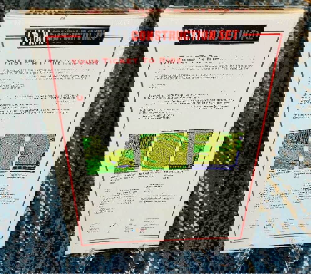 A-TRAIN CONSTRUCTION SET - Vintage Computer Game for IBM