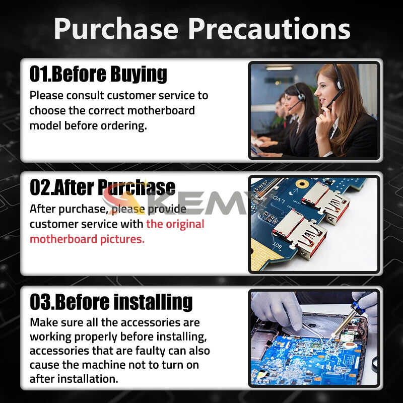 ASUS TP412F Motherboard Upgrade Kit with i3/i5/i7 CPU Support