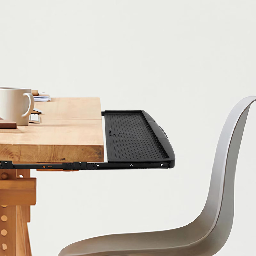 Ergonomic Under Desk Keyboard Stand with Slide-Out Piano Drawer