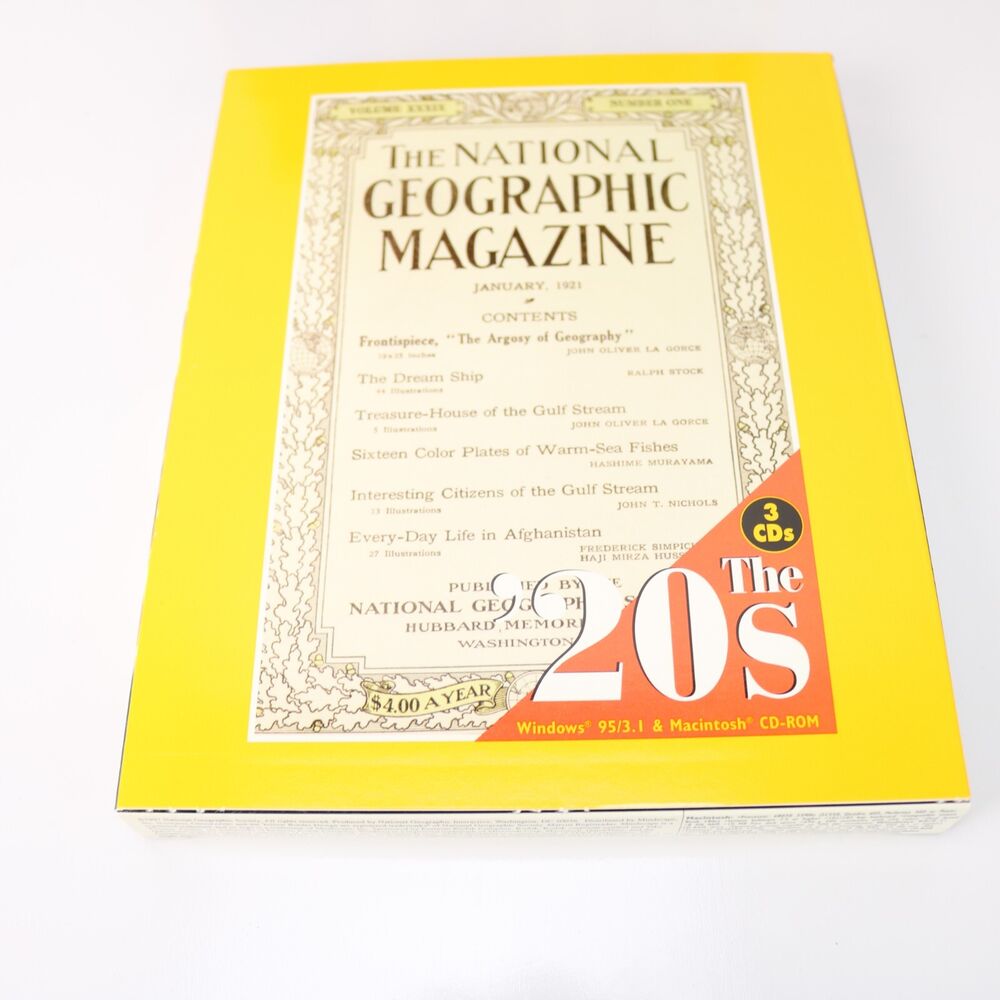 National Geographic Complete CD-ROM 1888-1990 for PC