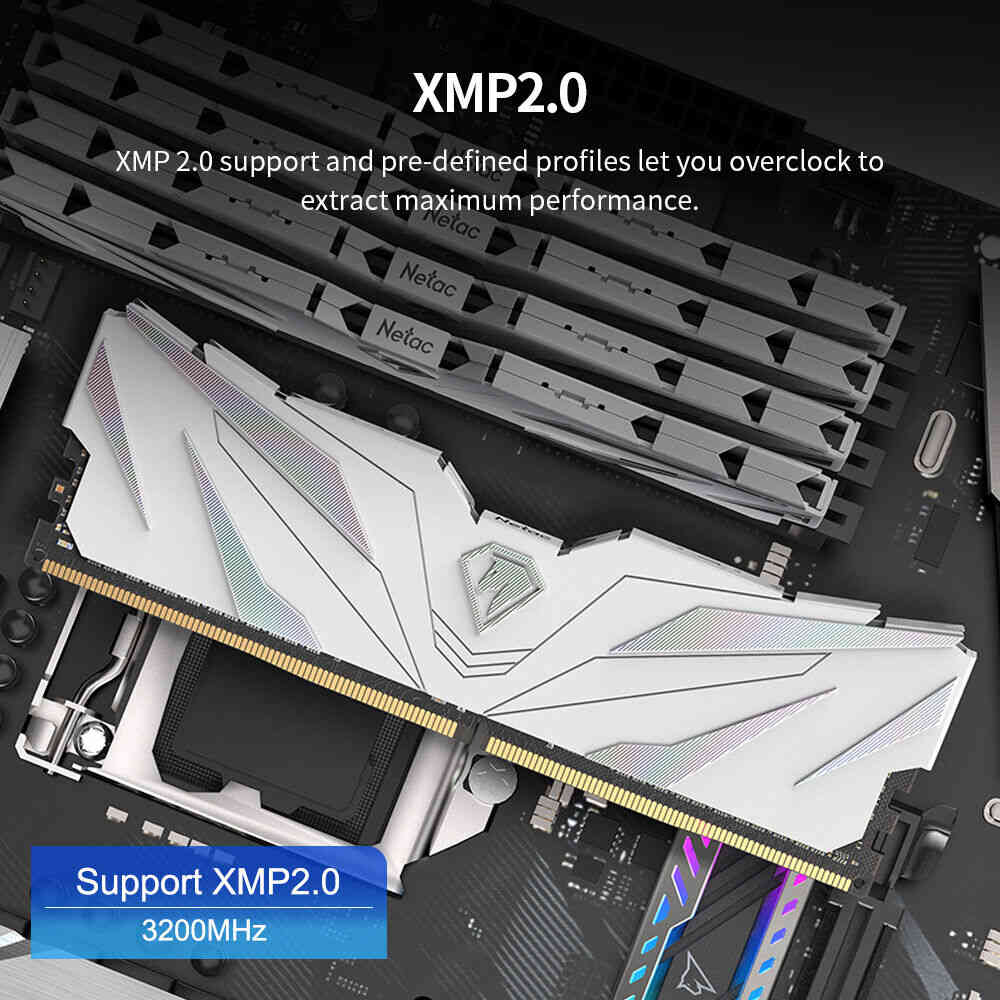 Netac DDR4 32GB (2x16GB) 3200MHz UDIMM RAM Kit