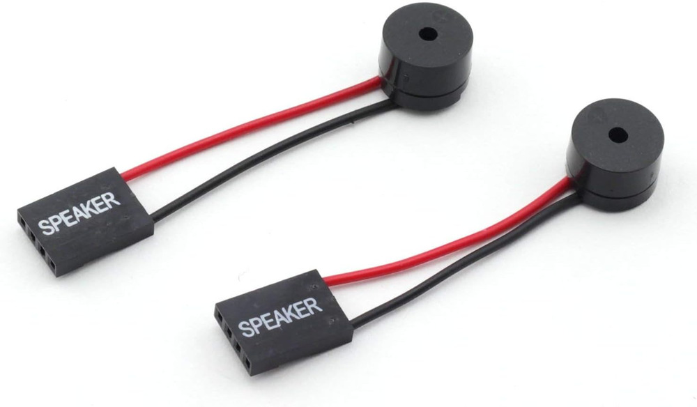 2Pcs Mini PC Motherboard Speakers for Desktop Cases