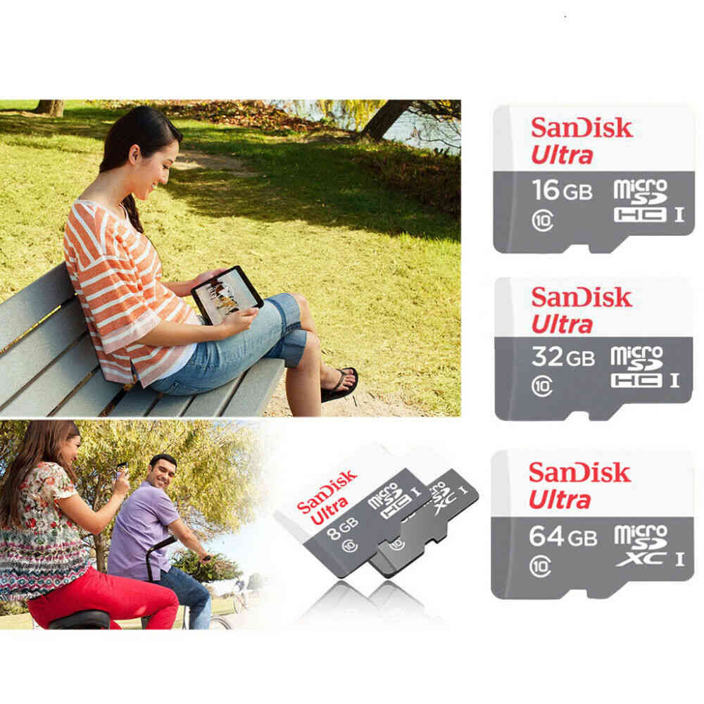 SanDisk Ultra MicroSD Cards with Reader - 16GB to 256GB
