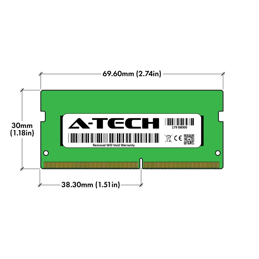 A-Tech 8GB DDR4 2400MHz Laptop RAM Upgrade