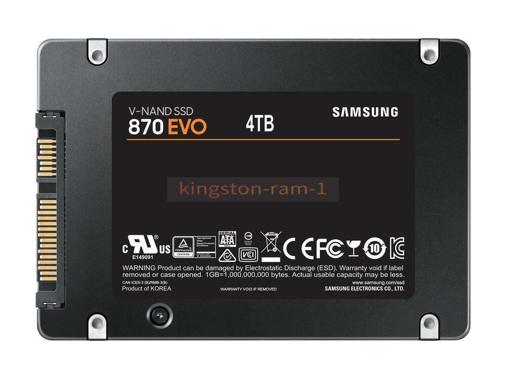 Samsung 2.5 Inch SATA III SSD 870 EVO - High-Capacity Storage Solutions