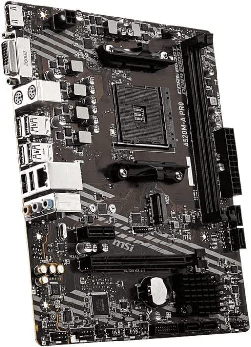 MSI A520M-A PRO AM4 AMD A520 USB3.2 Gen1 Micro-ATX Motherboard