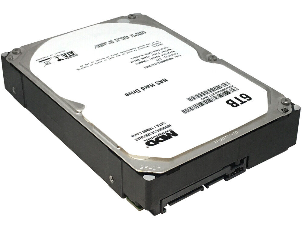 6TB 7200RPM SATA 6.0Gb/s Hard Drive with 128MB Cache for NAS Storage