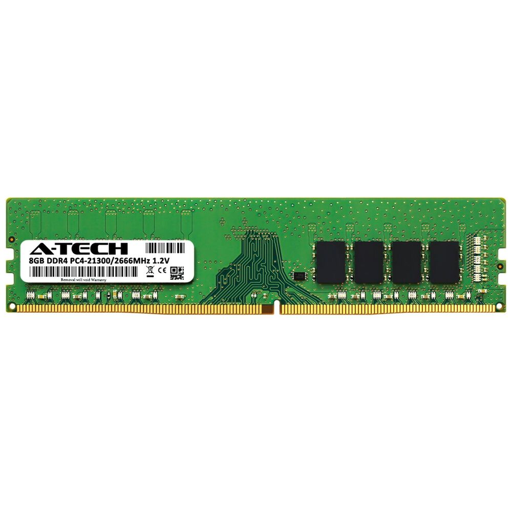 A-Tech 8GB DDR4 2666MHz RAM - High-Speed Desktop Memory Upgrade