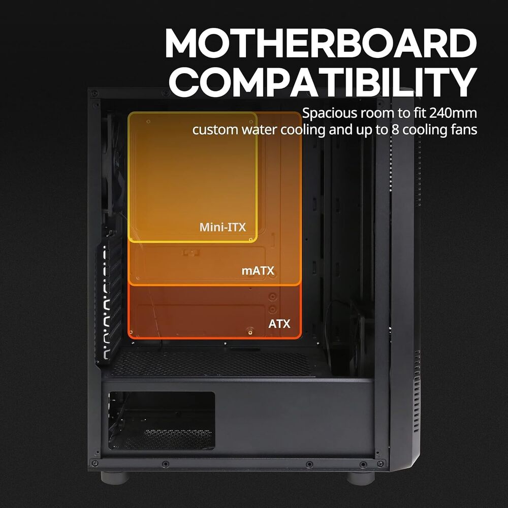 Zalman S4 Mid-Tower ATX PC Case with 2 x 120mm Fans and Acrylic Side Panel