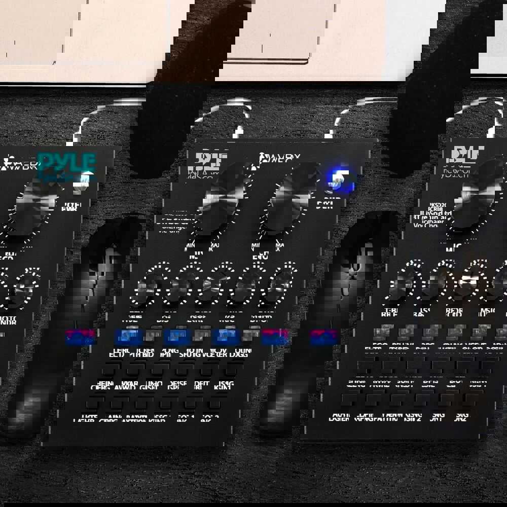 Pyle Bluetooth Voice Changer Mixer with Sound Effects