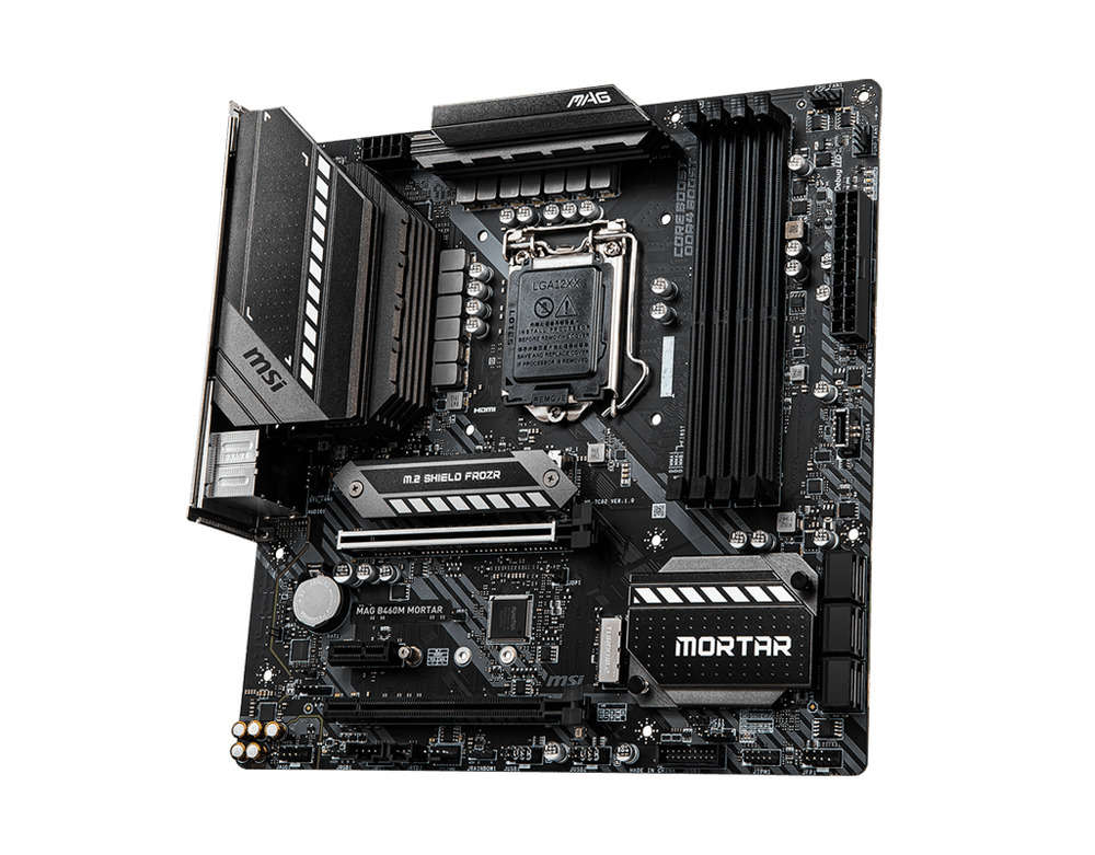 MSI MAG B460M MORTAR/WIFI B460 Motherboard - LGA 1200 DDR4 USB 3.2 Turbo M.2 MATX