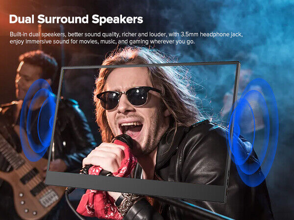 EVICIV 15.6" FHD 1080P Portable IPS Touchscreen Monitor