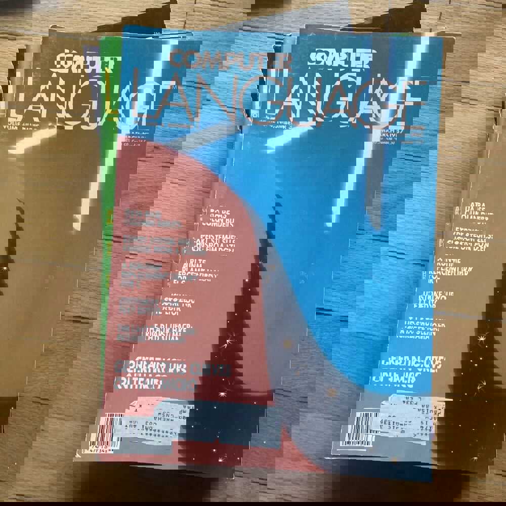 Vintage Computer Language Magazine Set 1987 - A Year of Tech History