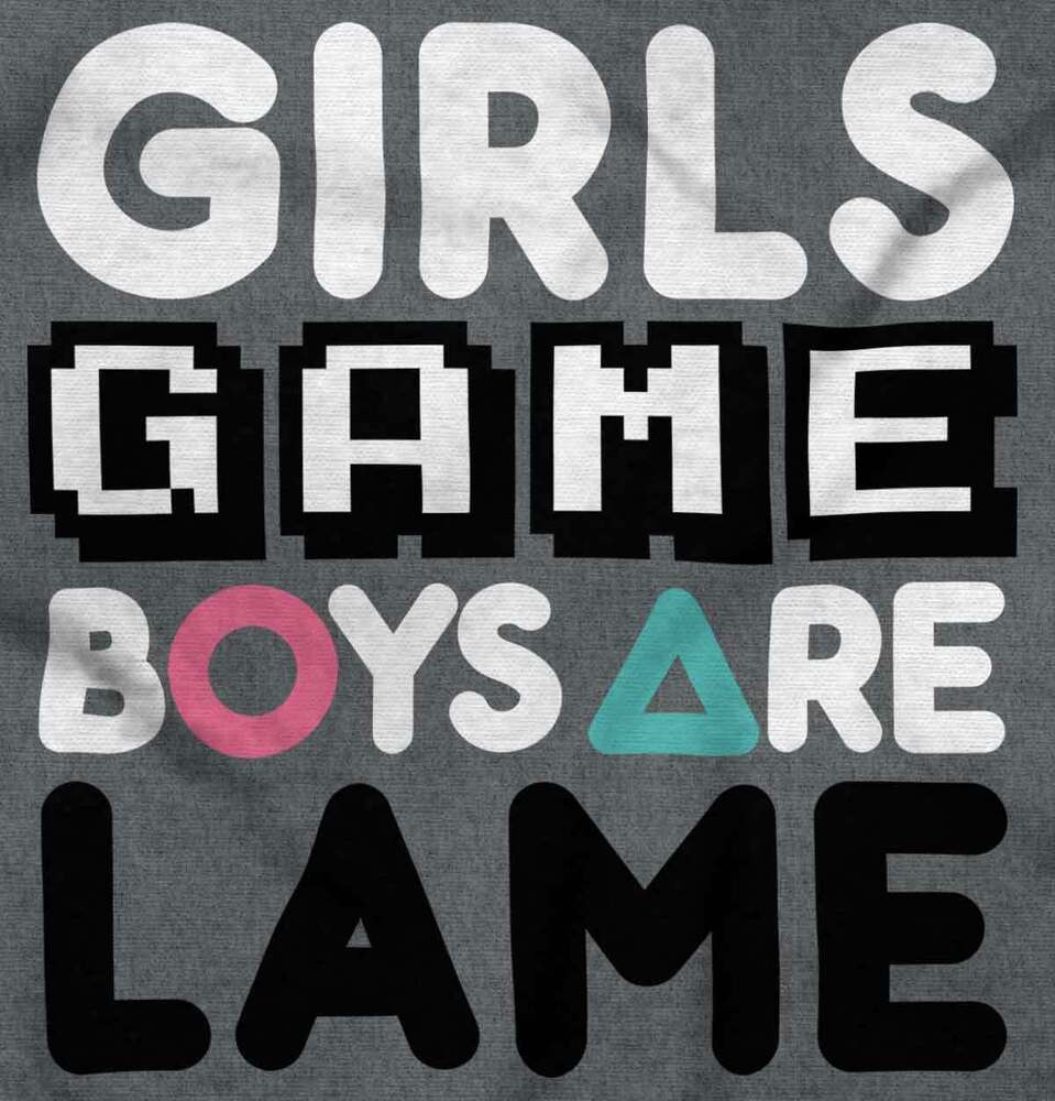 Cute Gamer Girl Graphic Crewneck T-Shirt for Women