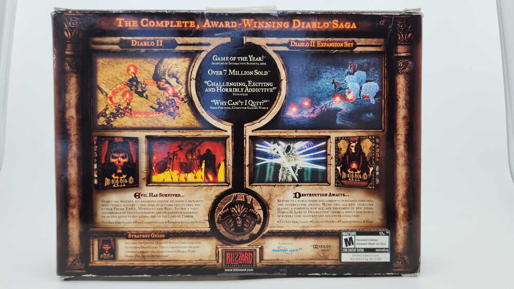 Diablo Battle Chest - PC Video Game Boxed Set with Keys