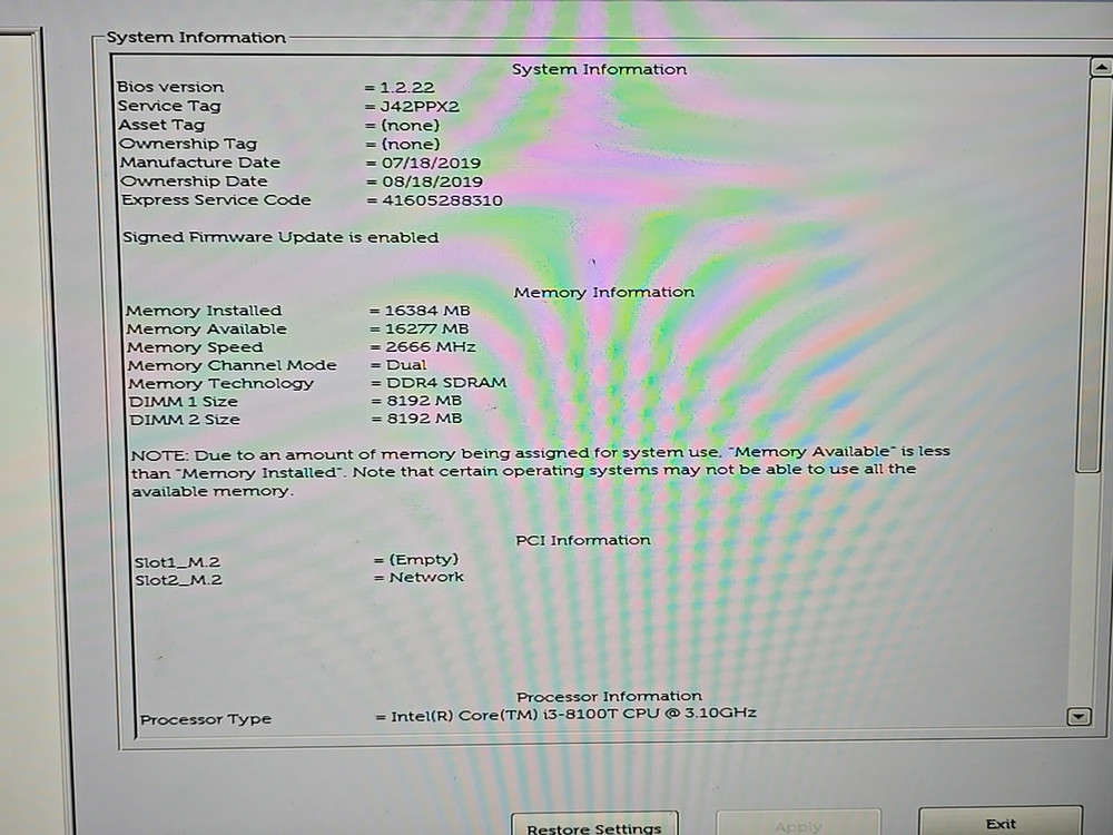 Dell Optiplex 3060 Micro Desktop PC with Intel i3-8100T, 16GB RAM, 256GB SSD + 500GB HD