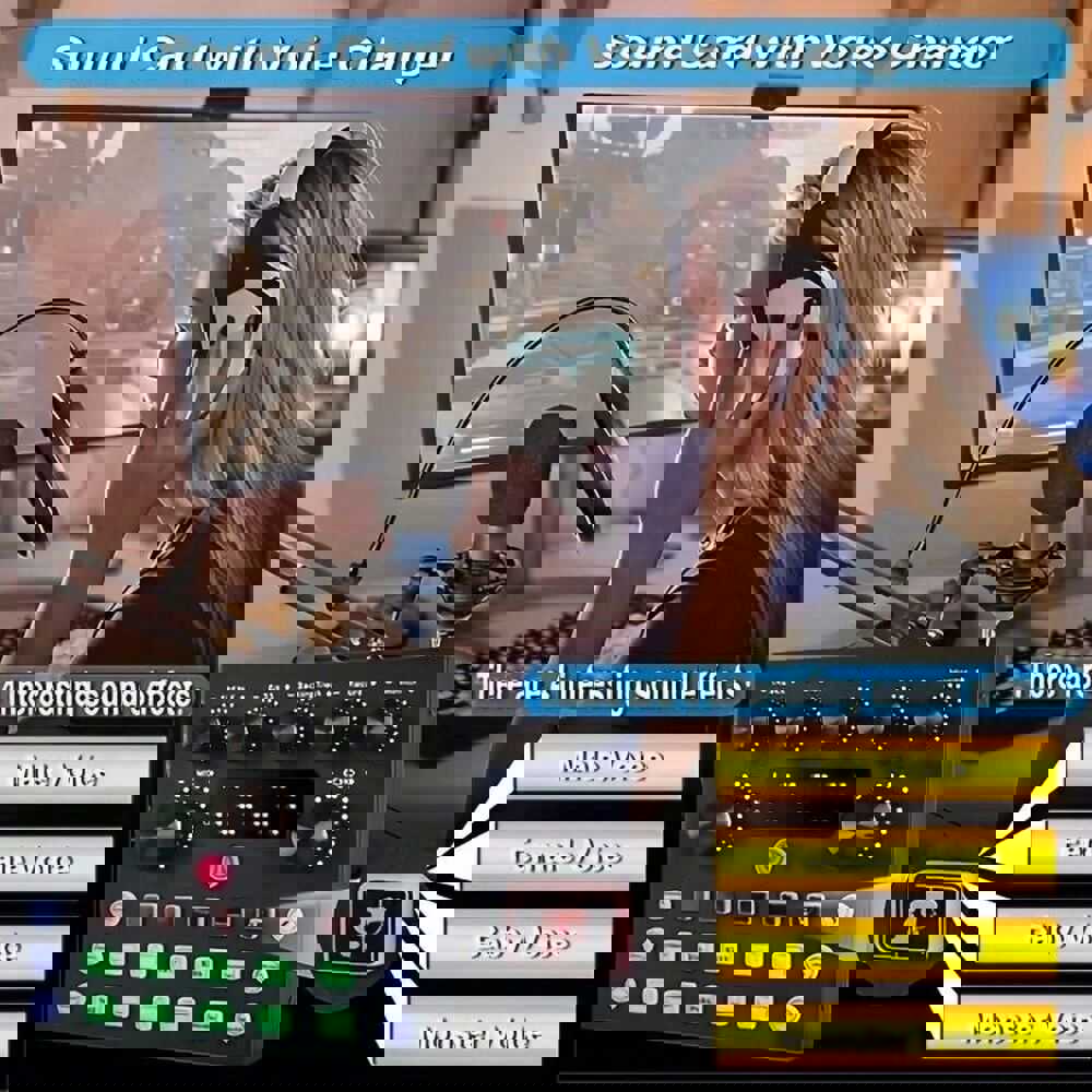 V8S Sound Card - High-Quality Live Audio Equipment for Multi-platform Broadcasting