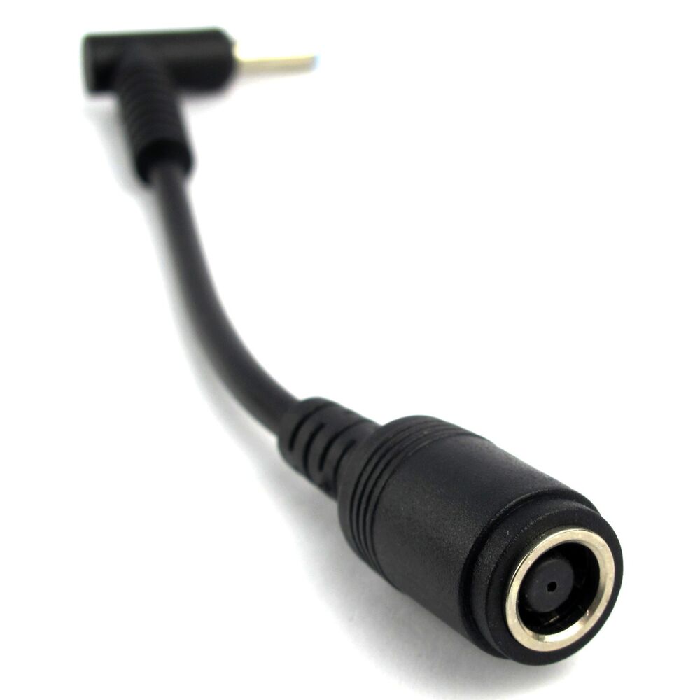 2x 7.4mm to 4.5mm DC Power Charger Adapter Cable for HP Dell Laptops