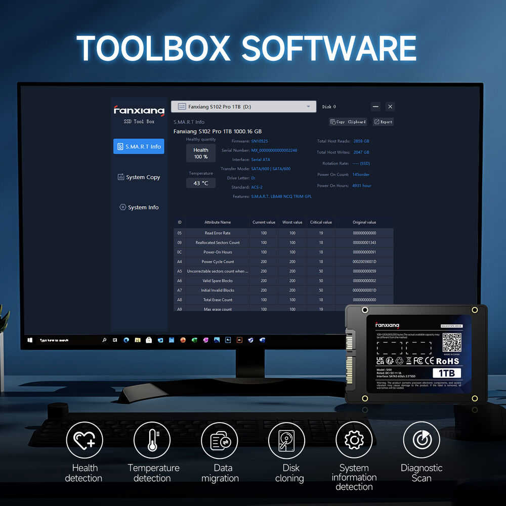 Fanxiang High-Capacity SSDs - 512GB to 4TB SATA III TLC Internal Storage Drives