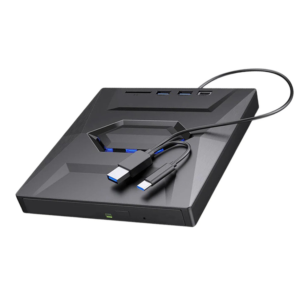 High-Speed External CD/DVD Drive with USB 3.0 for Windows PCs