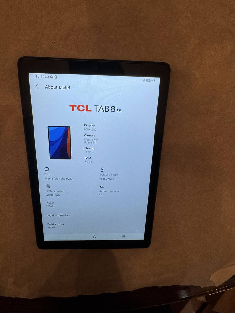 TCL TAB 8 SE 64GB Unlocked Tablet with Wi-Fi + 4G Connectivity
