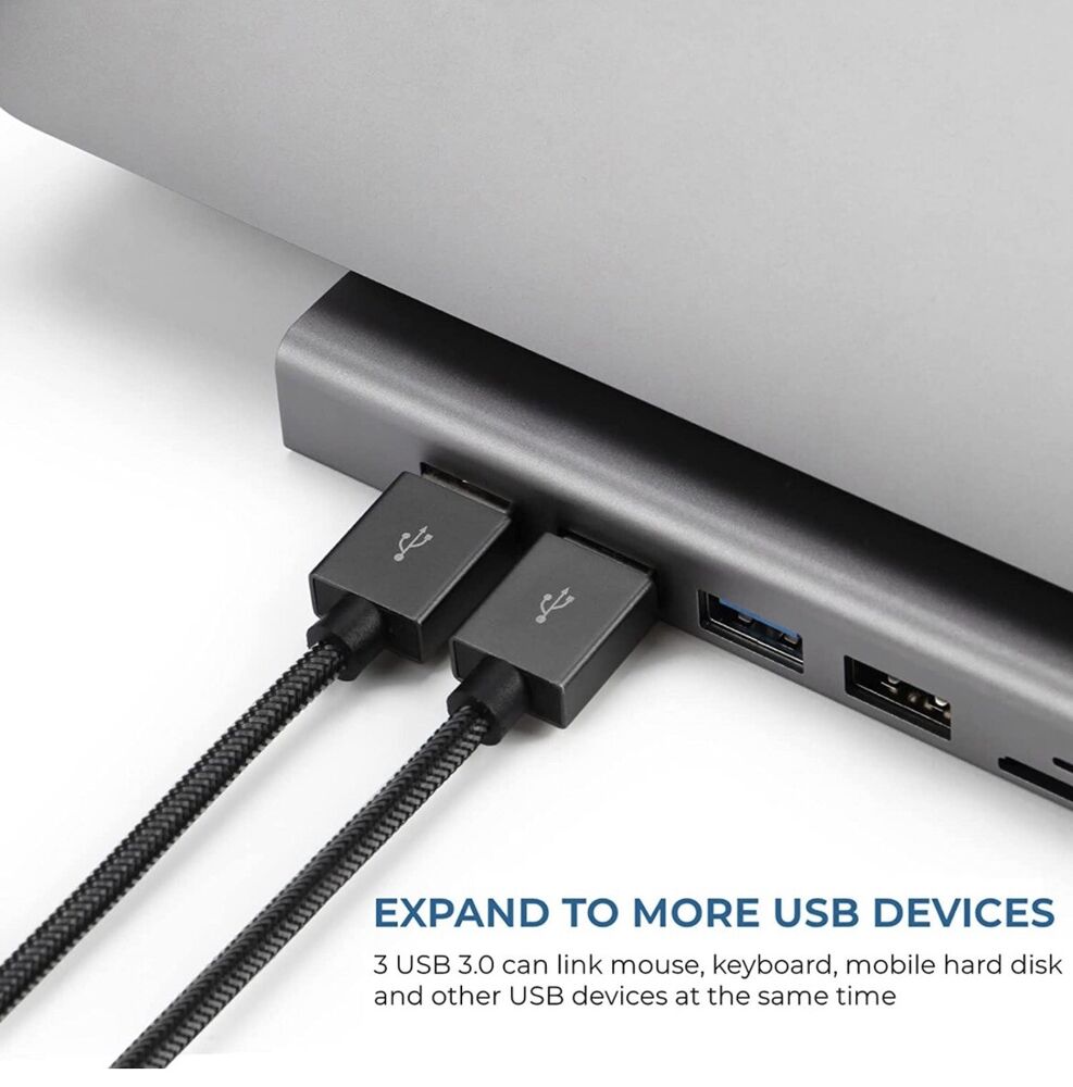 11-in-1 USB C Docking Station with Gigabit Ethernet