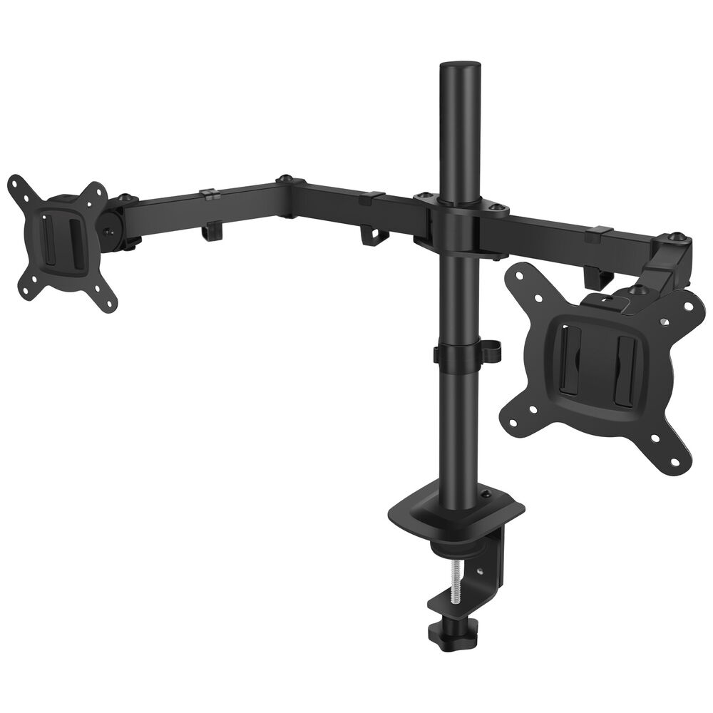 Ergonomic Dual Monitor Stand for 13" to 27" Screens