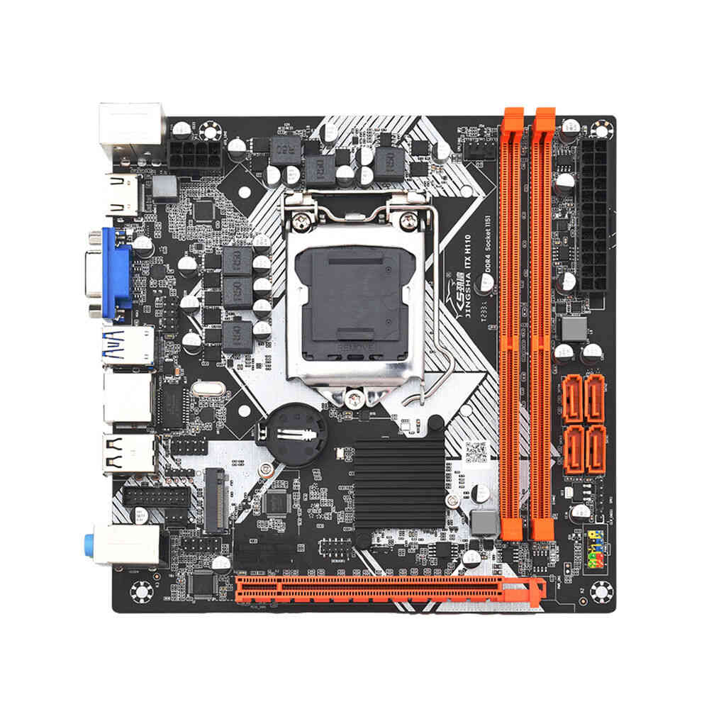Mini ITX H110 Motherboard with DDR4, USB 3.0, SATA3, NVMe, WiFi & Bluetooth