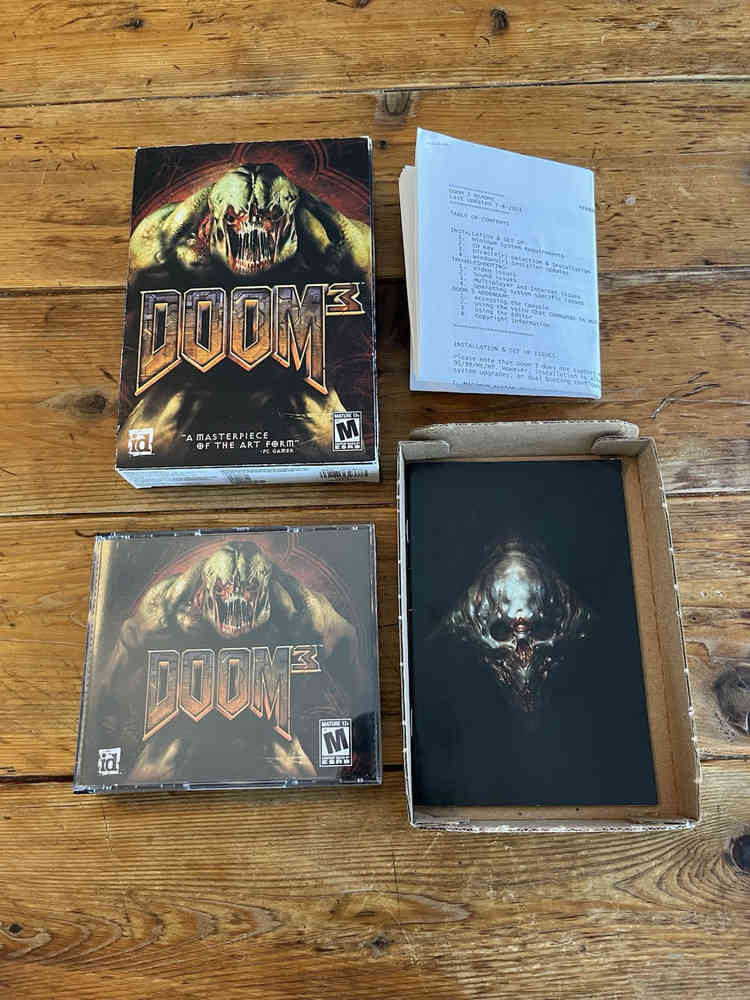 Doom 3 - Big Box PC Game Complete Three Disc Set - 2004 Edition