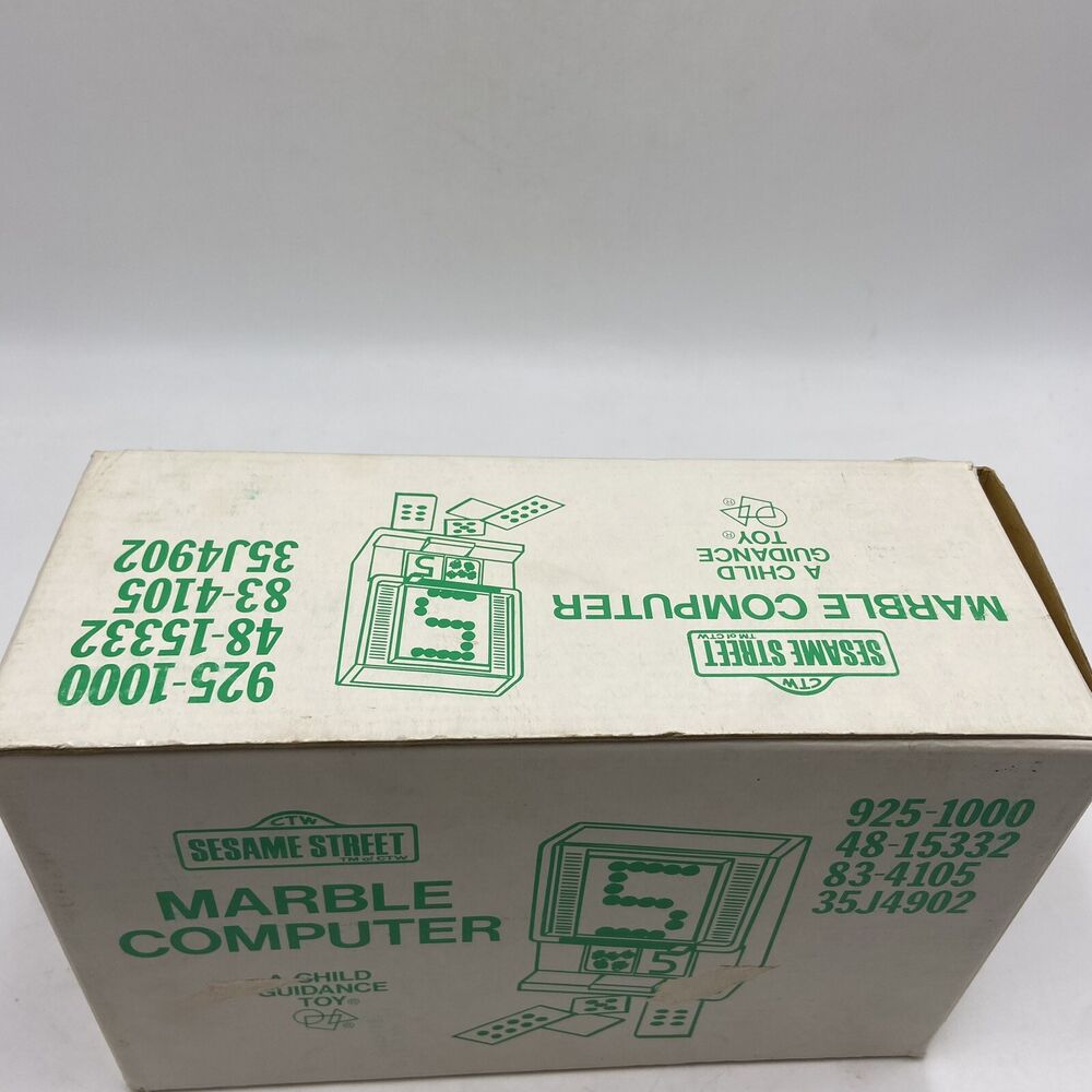 Vintage Sesame Street Marble Computer Game Set