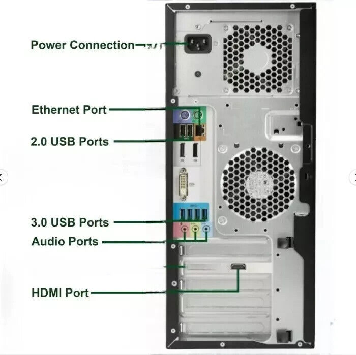 HP Gaming Workstation Desktop with i7, 32GB RAM, 512GB SSD, GeForce GTX, Win11Pro