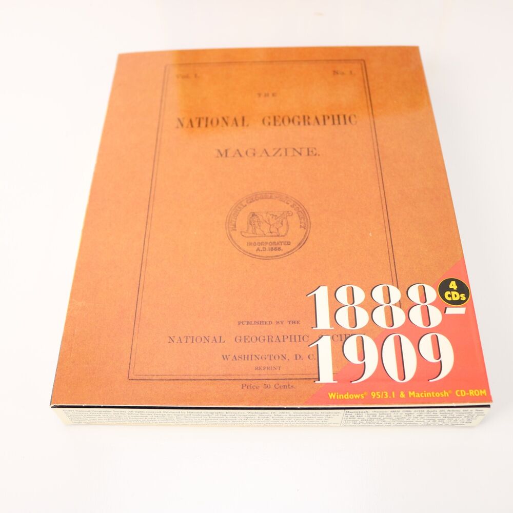 National Geographic Complete CD-ROM 1888-1990 for PC