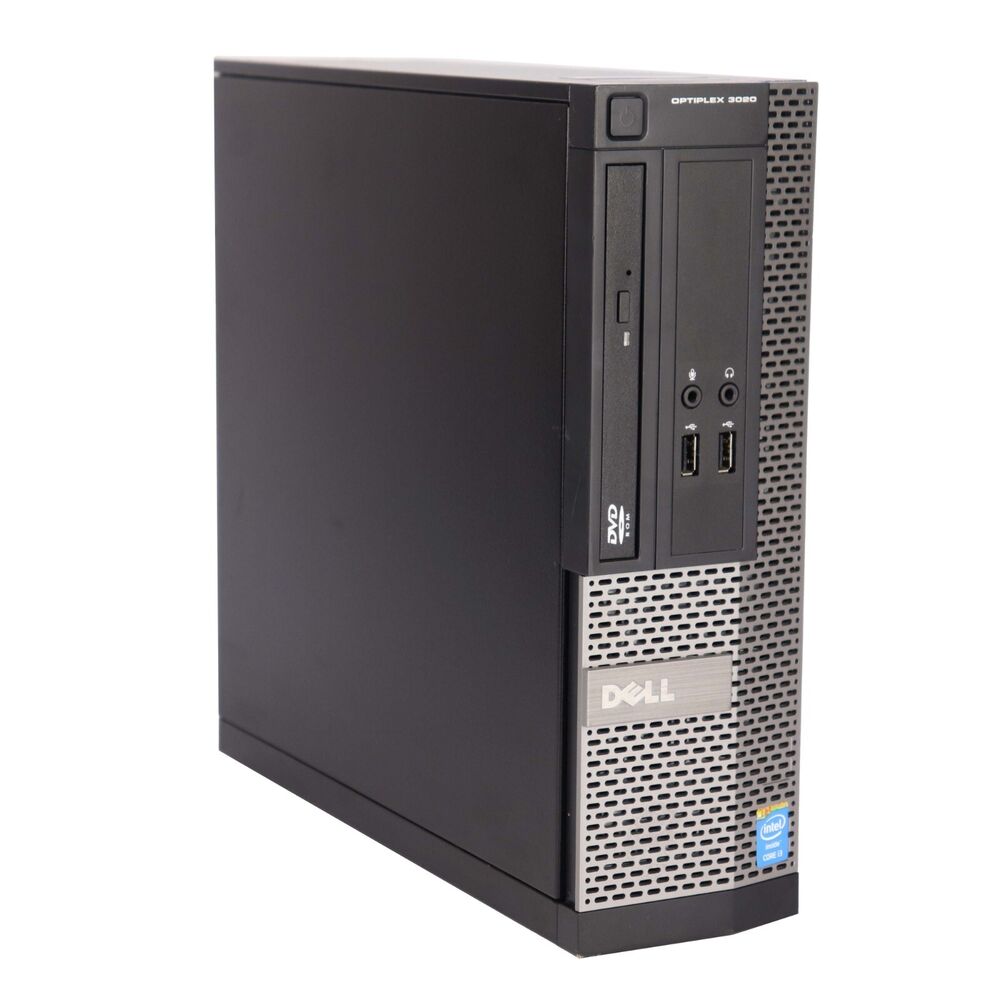 Dell Desktop PC with 256GB SSD, 16GB RAM, Dual 19" LCD, Wi-Fi, Windows 10 Home