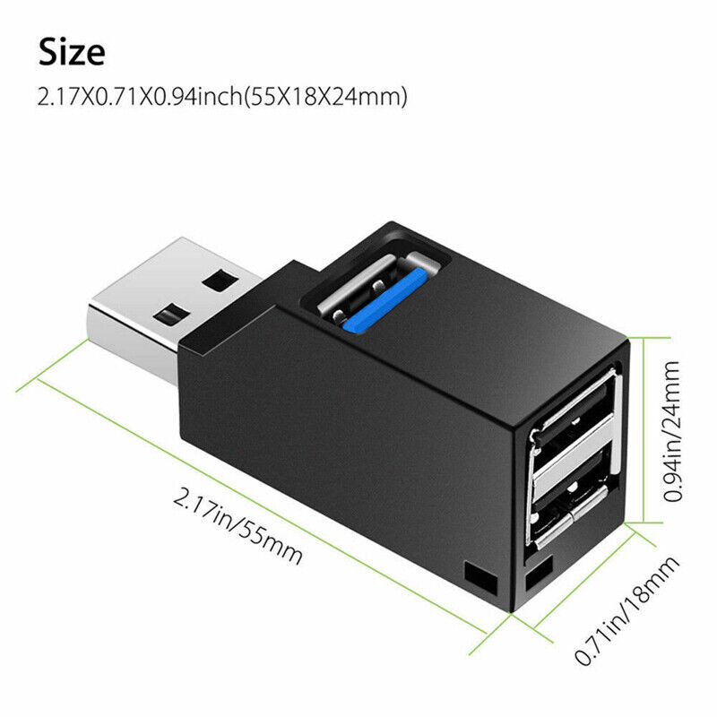USB 3.0 4-Port Hub Splitter - High-Speed Connectivity for Multiple Devices