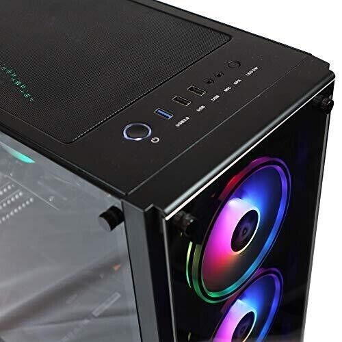 High-Performance Gaming PC with Intel i7 8700, 32GB RAM, SSD + 2TB HD