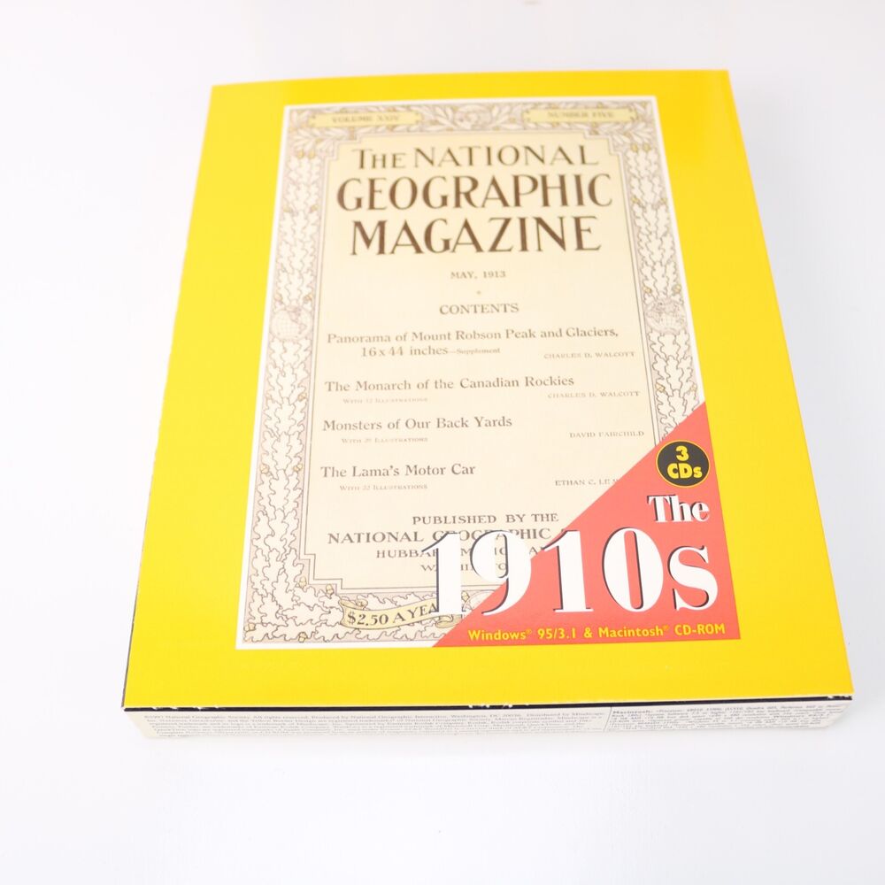 National Geographic Complete CD-ROM 1888-1990 for PC