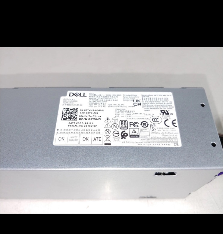 Dell 5TVM5 200W 6-Pin Desktop Power Supply Unit for Optiplex 3080 SFF