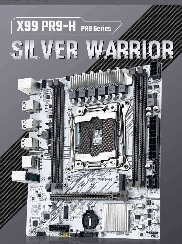 X99 LGA 2011-v3 White Gaming Motherboard
