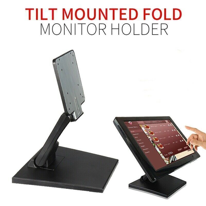 Adjustable Tilt Mount Monitor Stand for 10-27 Inch LCD Displays