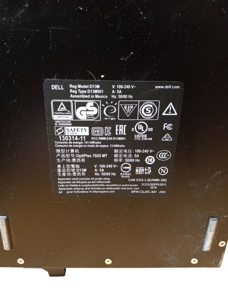 Dell Optiplex 7020 Mid Tower Desktop PC with Intel Core i7-4790, 8GB RAM, 500GB HDD
