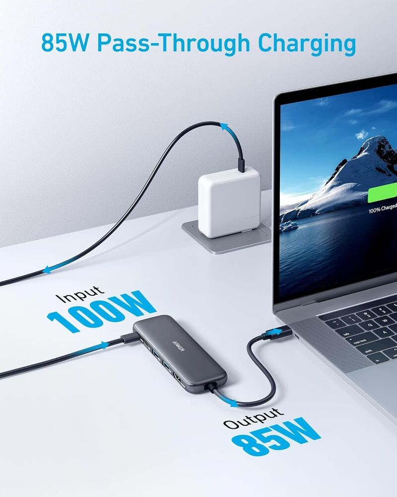 Anker 332 USB-C Hub 5-in-1 with 4K HDMI, Dual USB-A Ports